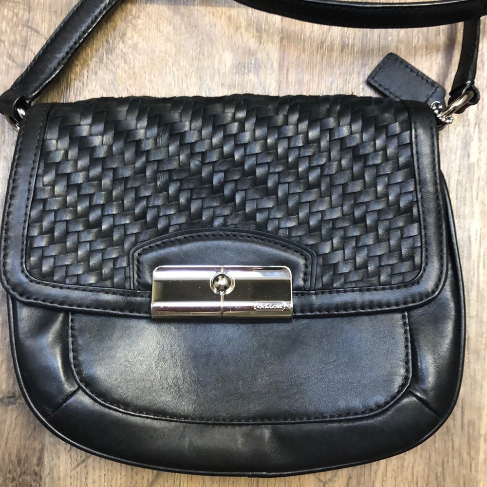 COACH Black Leather Crossbody Bag - Picture 4 of 8
